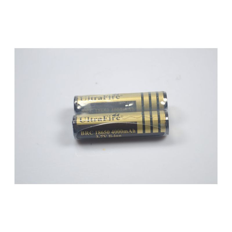 UltraFire BRC 4000MAH 3.7V 18650 Batería recargable de iones de litio (1 par)
