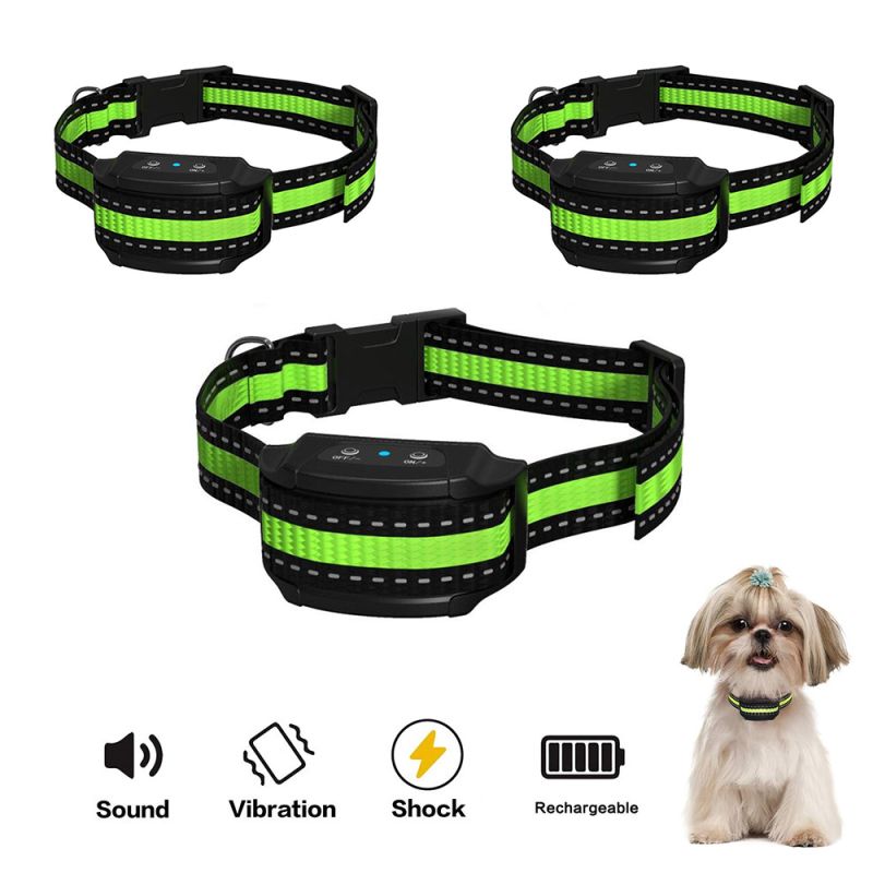 Dispositivo inteligente antiladridos para perros, Collar ultrasónico eléctrico USB para entrenamiento de perros, Collar antiladridos para dejar de ladrar, vibración