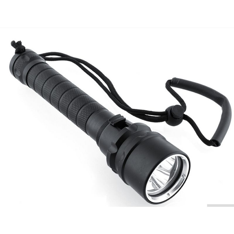 Impermeable 100m Diving 6000lm Linterna subacuática 3 x XML T6 LED Brillo de la luz Durable