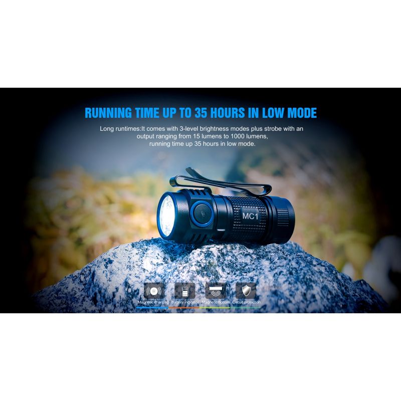 TrustFire MC1 Baton XP-L HI 1000 LUMENS LED Mini EDC Flashlight Llavero Antorcha