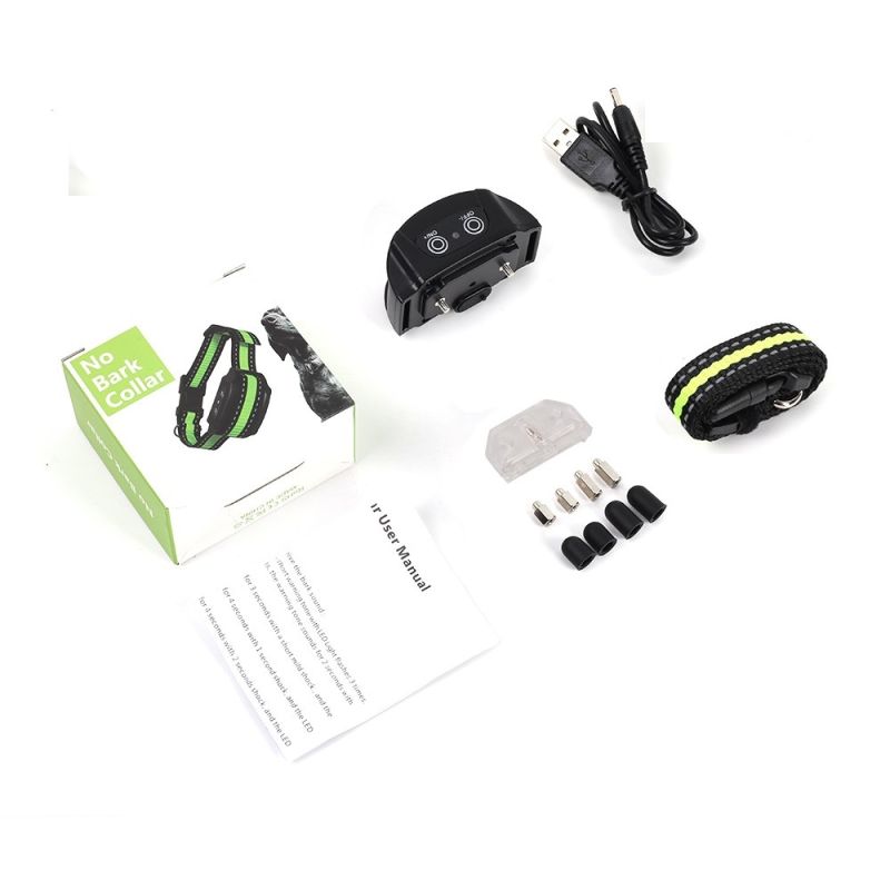 Dispositivo inteligente antiladridos para perros, Collar ultrasónico eléctrico USB para entrenamiento de perros, Collar antiladridos para dejar de ladrar, vibración