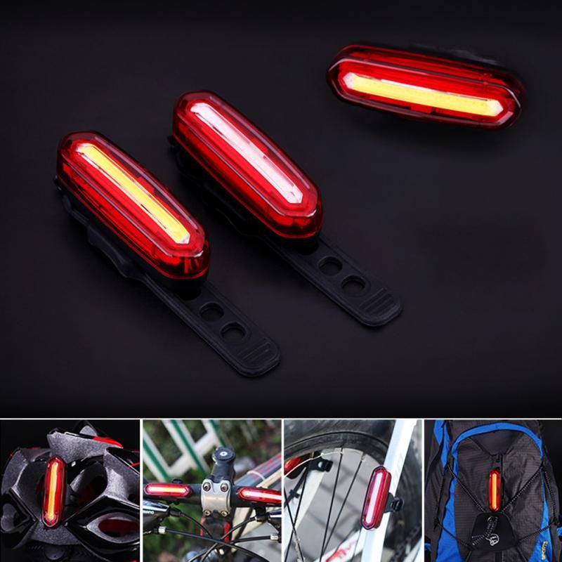 Luz trasera de la luz trasera de la bicicleta recargable USB LED de la cola de la bicicleta LED