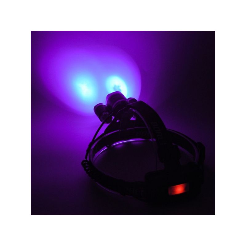 Boruit RJ-3000 LED FIGURARIO T6 Luz blanca y 2 x XPE R5 Luz verde LED Faro