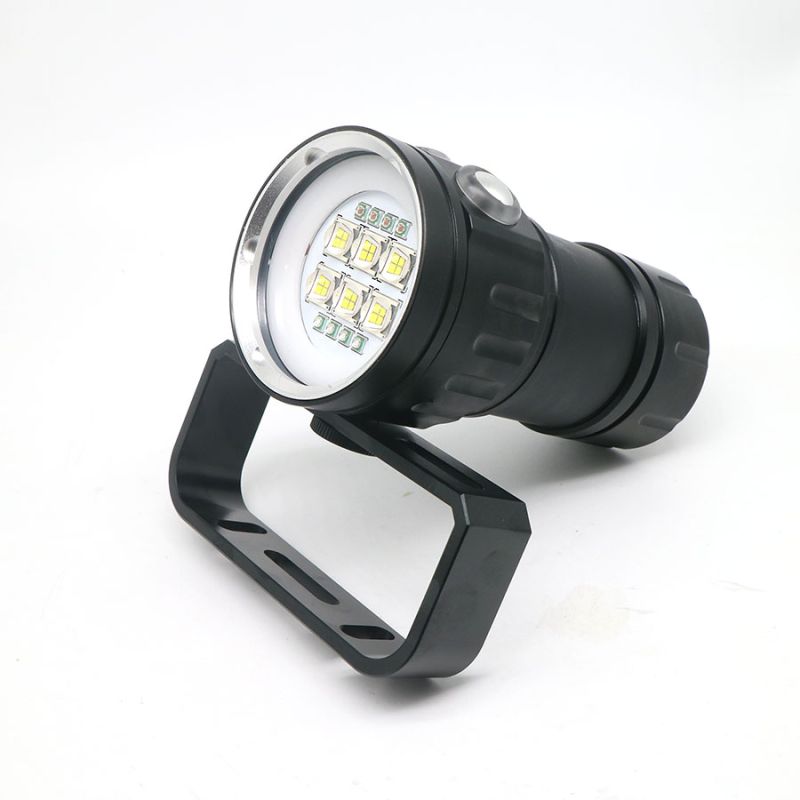 UV 395-400NM Linterna de buceo 15x2 Luz blanca / 4x Luz roja / 4x UV LED LED Linterna de antorcha