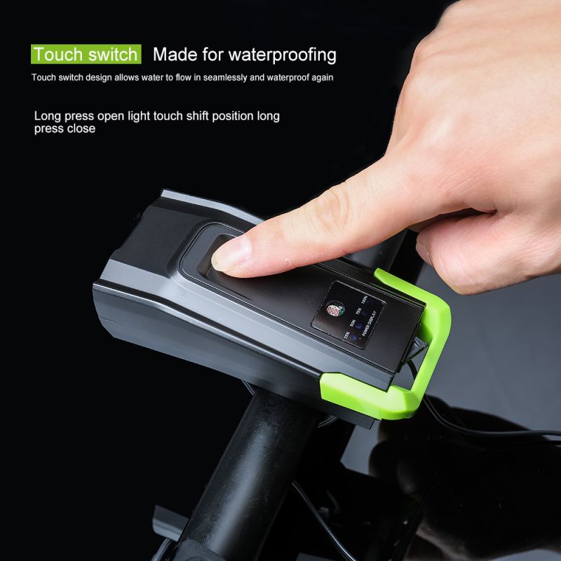 Luces de bicicleta 2x t6 2400 lúmenes USB recargable bicicleta luz delantera