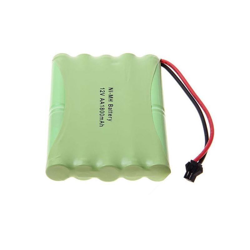 Batería recargable de 12 V AA, 1800 mAh, Ni-MH, con enchufe SM grande