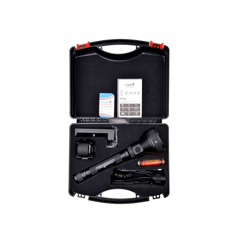 Trust Fire T70 Kit XHP35 Máx 1000 metros 2300Lumens Linterna LED recargable de alta potencia