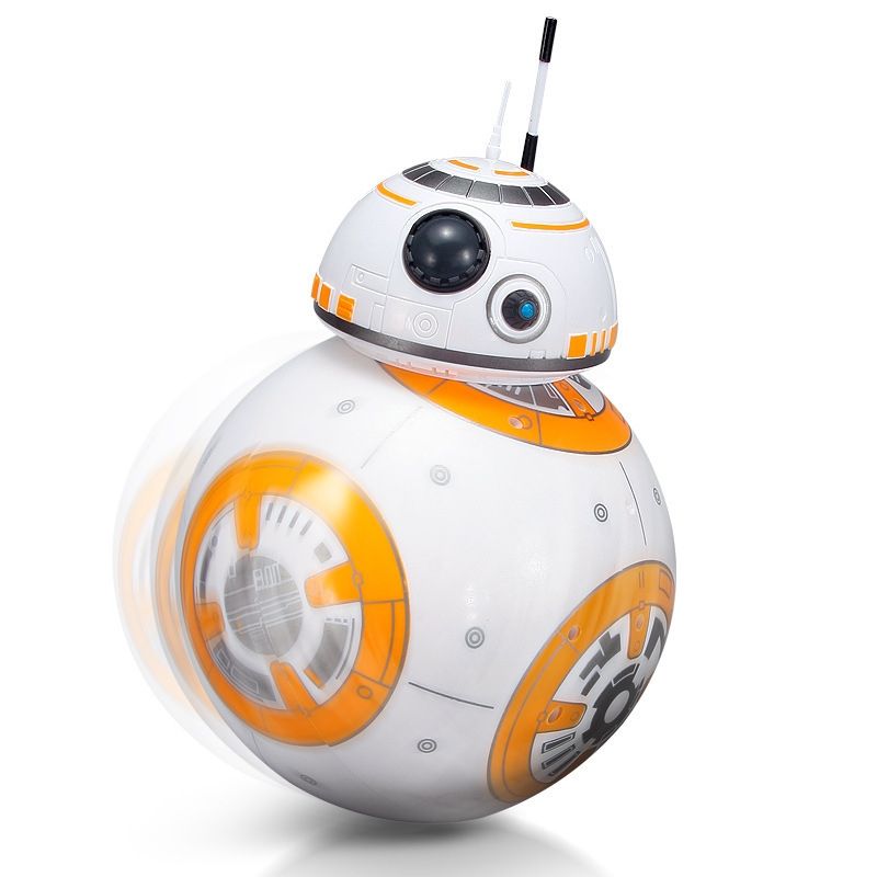 Actualización de 20,5 cm Robot de control remoto BB-8 Ball RC Robot inteligente 2.4G BB8 con figura de acción de sonido BB-8 Juguetes de regalo para niños