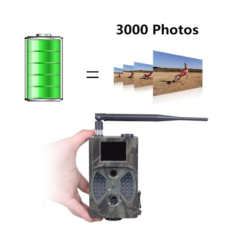 HC-300m 12MP 1080P Visión nocturna Caza Traps GPRS Scouting infrarrojo para la cámara de caza del sendero