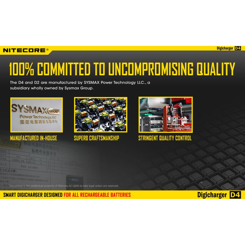 Nitecore D4 Digicharger LCD Mostrar batería Nitecore Charger Intelligent 2.0 Fit Li-Ion 18650 14500 16340 26650
