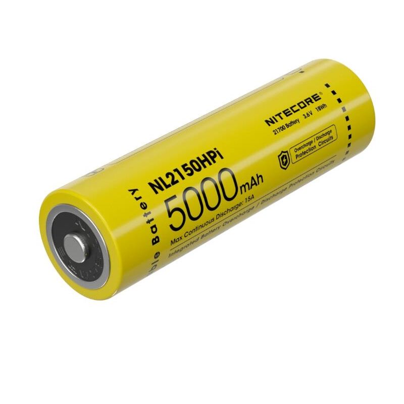 Nitecore NL2150HPI 5000mAh 3.6V 18WH 21700 Batería recargable de iones de litio