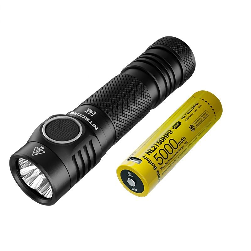 Nitecore E4K 4 x XP-L2 V6 LED 4400 Lumenses 21700 Linterna de la batería