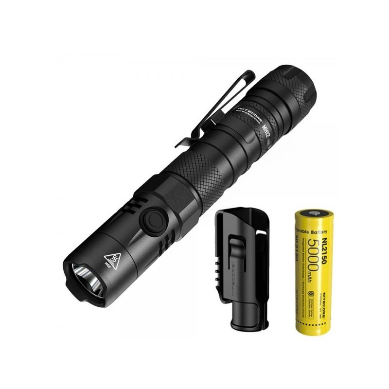 Nitecore MH12 V2 XP-L2 V6 LED 1200 Lumenses 21700 Linterna de la batería