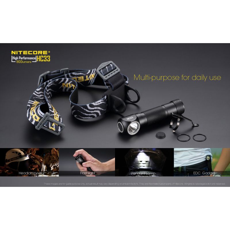 Nitecore HC33 XHP35 1800 Faro lumensulado