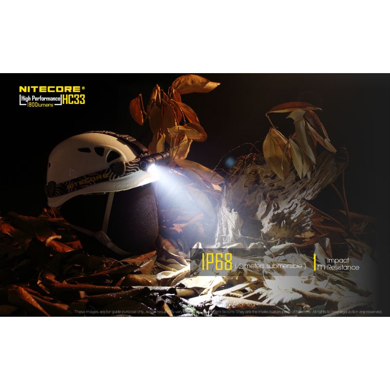 Nitecore HC33 XHP35 1800 Faro lumensulado
