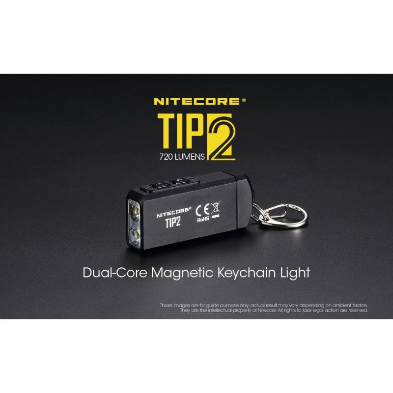 Nitecore Tip2 XP-G3 S3 LED 720 Lumens USB Llavero recargable Linterna