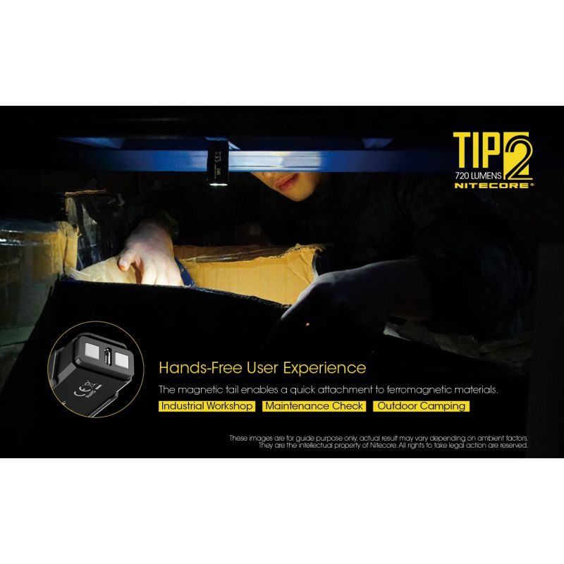 Nitecore Tip2 XP-G3 S3 LED 720 Lumens USB Llavero recargable Linterna