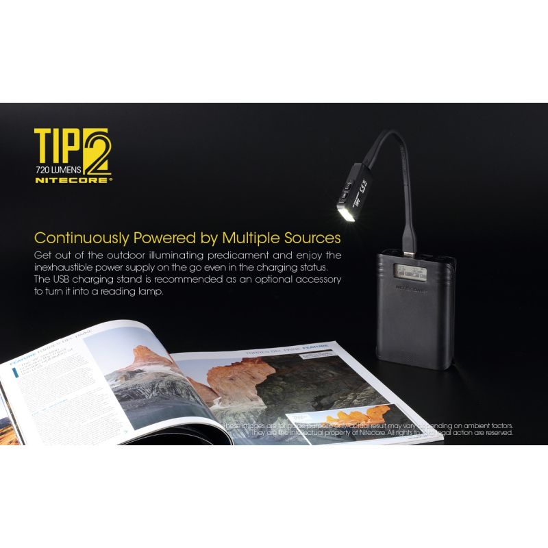 Nitecore Tip2 XP-G3 S3 LED 720 Lumens USB Llavero recargable Linterna