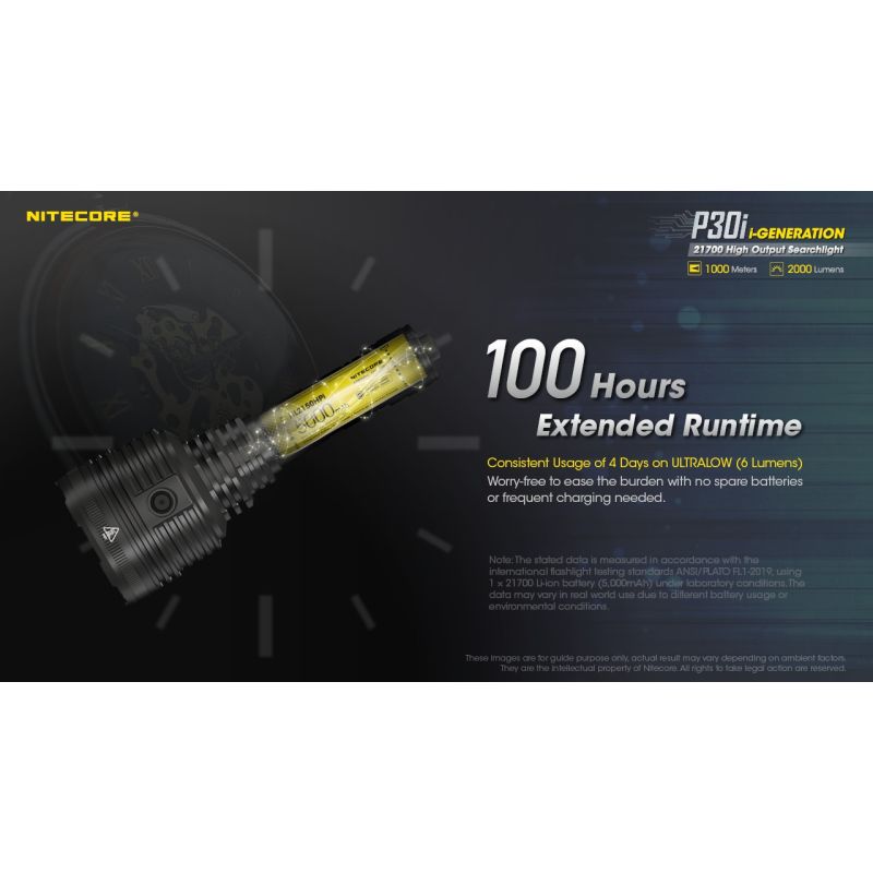 Nitecore P30i XHP35 HI LED 2000 Lumens 1000 metros LED linterna