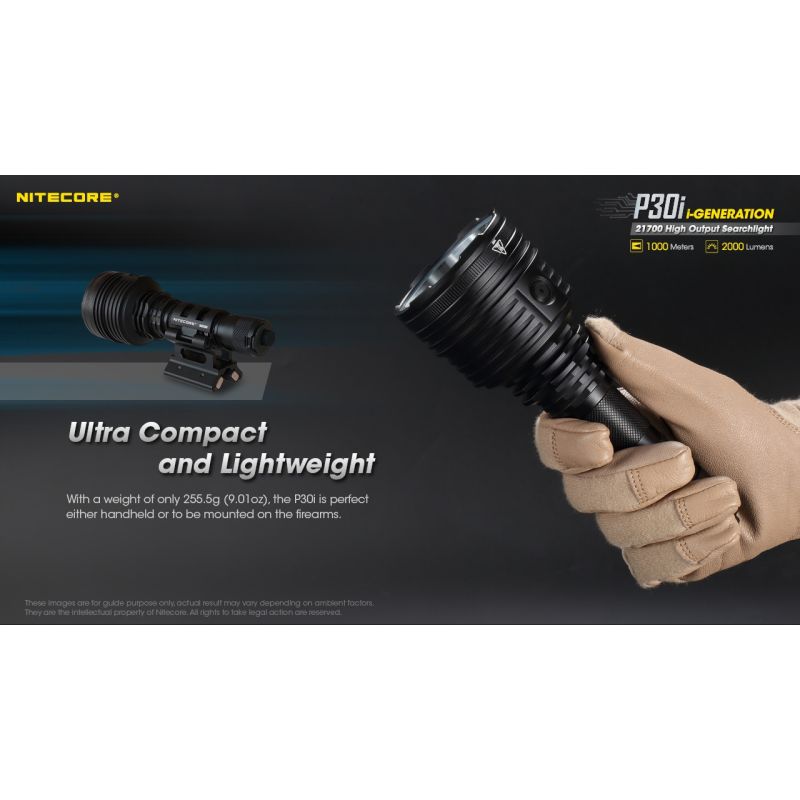 Nitecore P30i XHP35 HI LED 2000 Lumens 1000 metros LED linterna