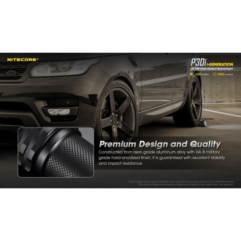 Nitecore P30i XHP35 HI LED 2000 Lumens 1000 metros LED linterna