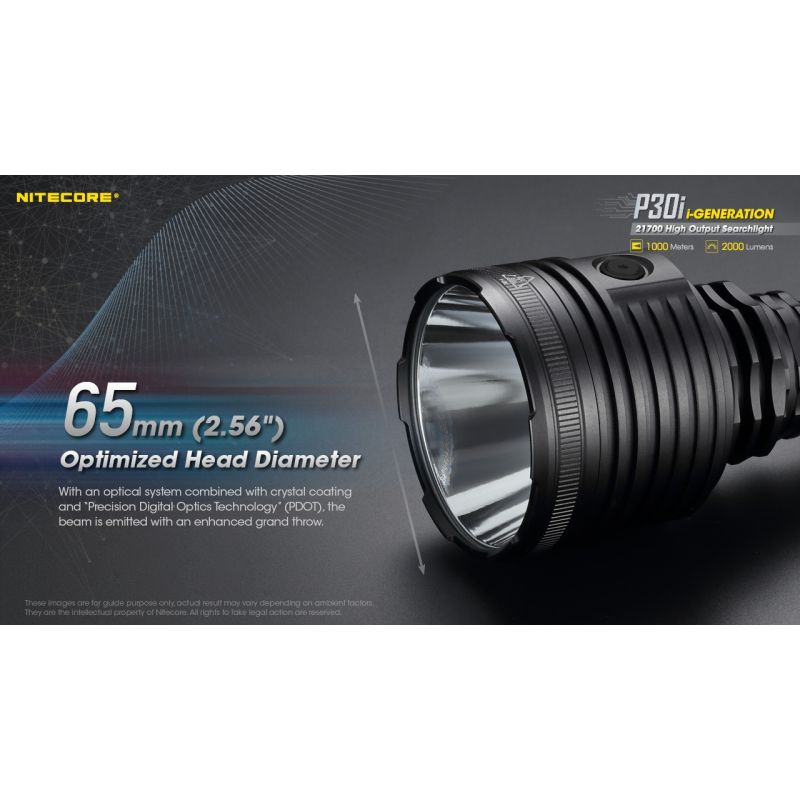 Nitecore P30i XHP35 HI LED 2000 Lumens 1000 metros LED linterna