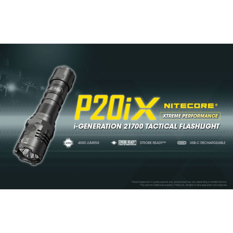Nitecore P20IX 4 x xp-l2 v6 led 4000 lumens linterna