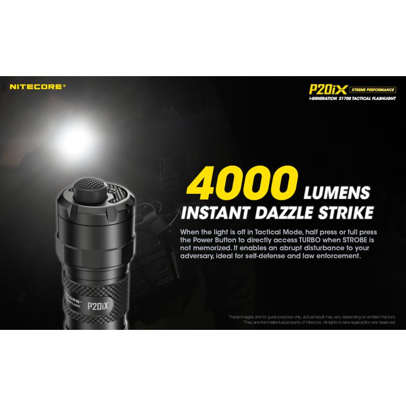 Nitecore P20IX 4 x xp-l2 v6 led 4000 lumens linterna