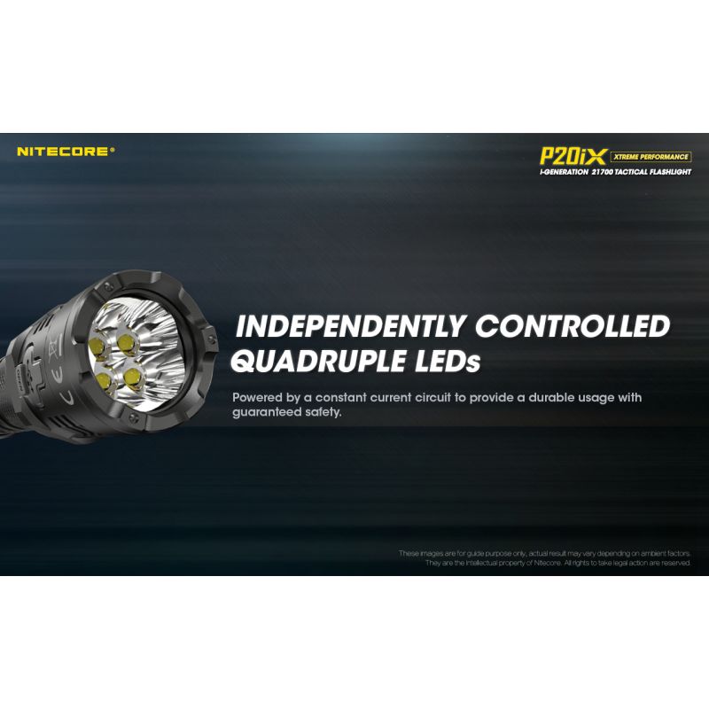 Nitecore P20IX 4 x xp-l2 v6 led 4000 lumens linterna