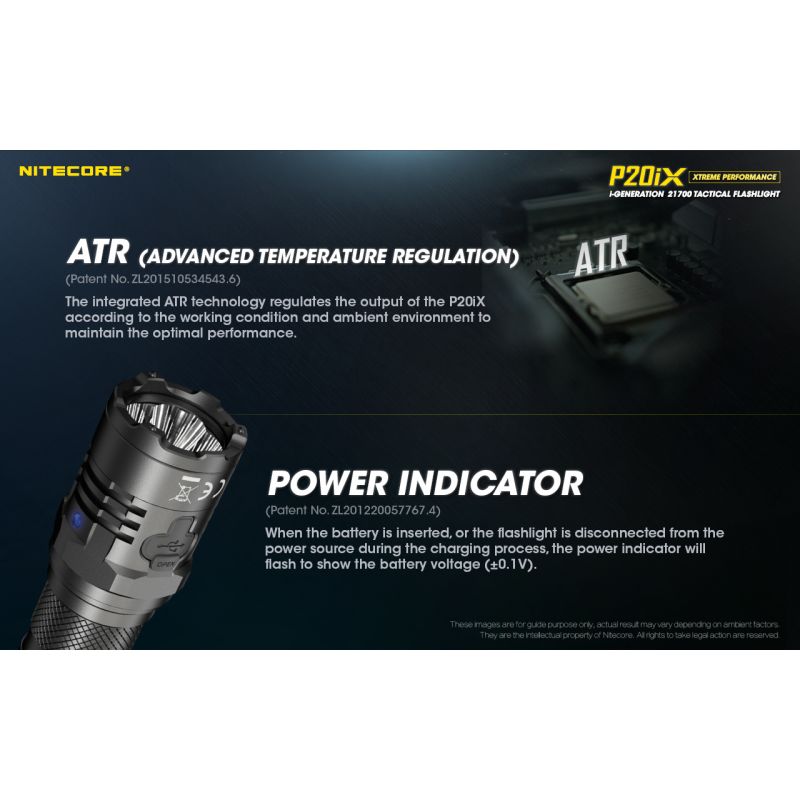 Nitecore P20IX 4 x xp-l2 v6 led 4000 lumens linterna