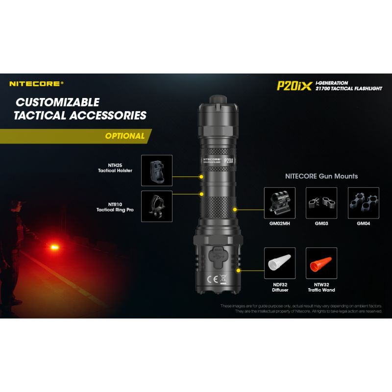 Nitecore P20IX 4 x xp-l2 v6 led 4000 lumens linterna
