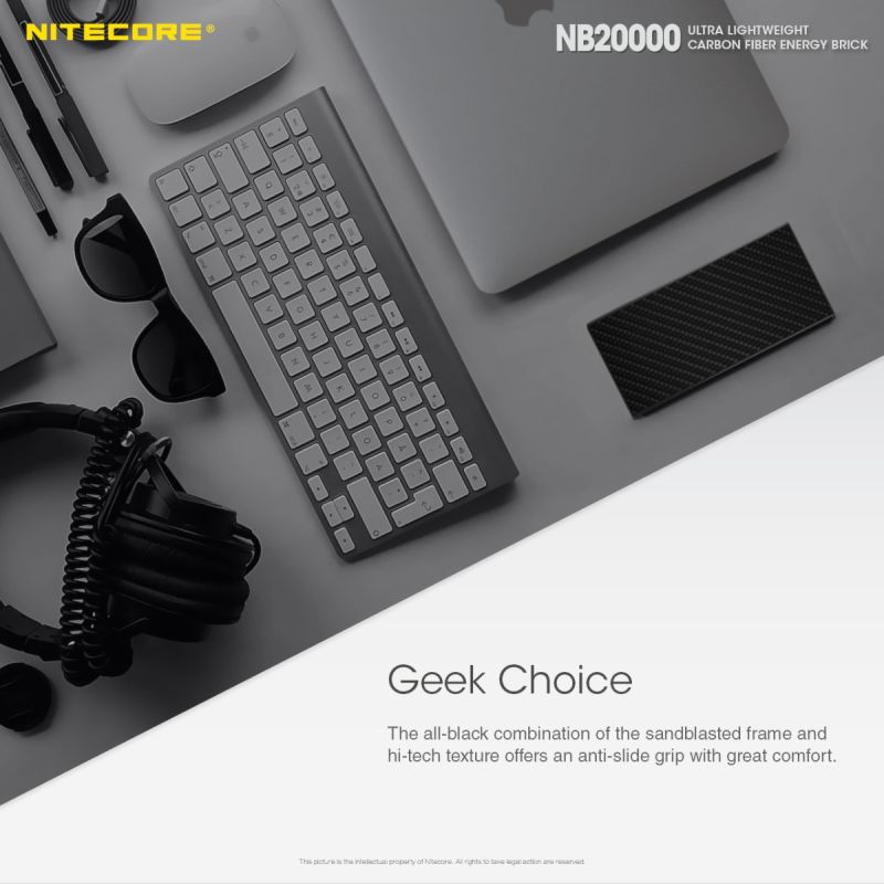 Banco de energía Nitecore NB20000 QC de doble puerto USB / USB-C 20000mAh