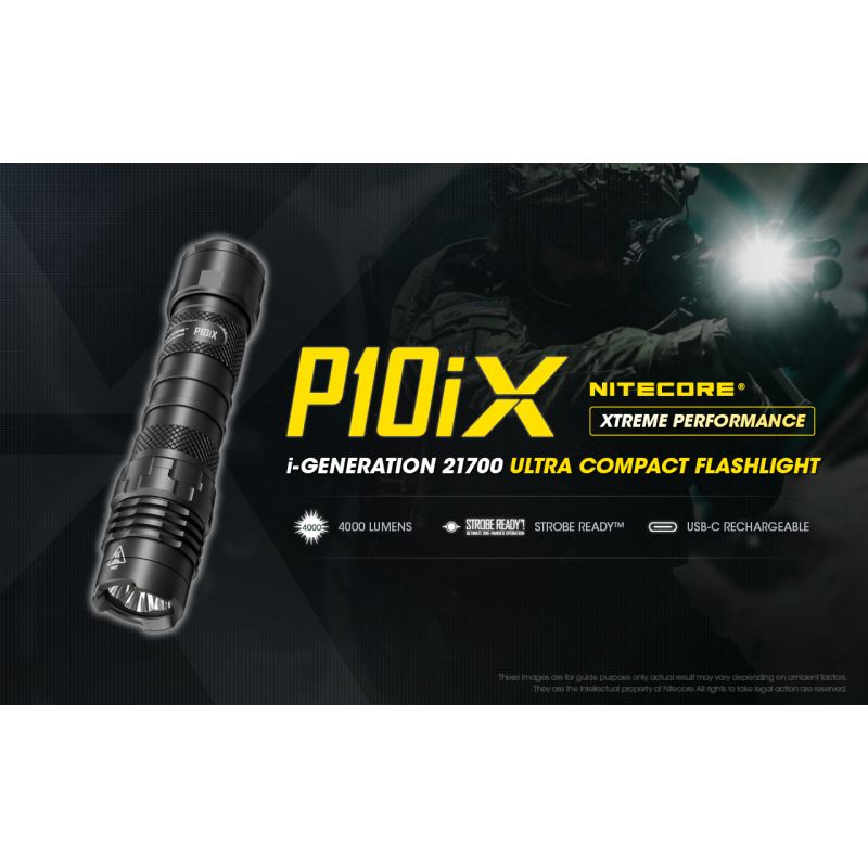 Nitecore P10iX 4 x XP-L2 V6 LED Linterna de 4000 lúmenes