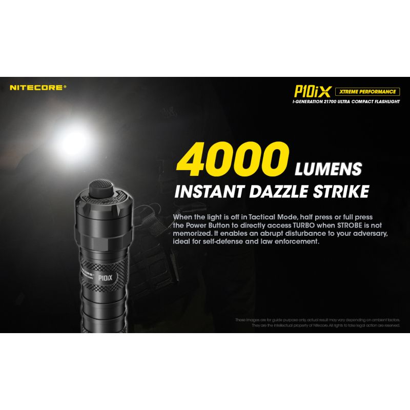 Nitecore P10iX 4 x XP-L2 V6 LED Linterna de 4000 lúmenes