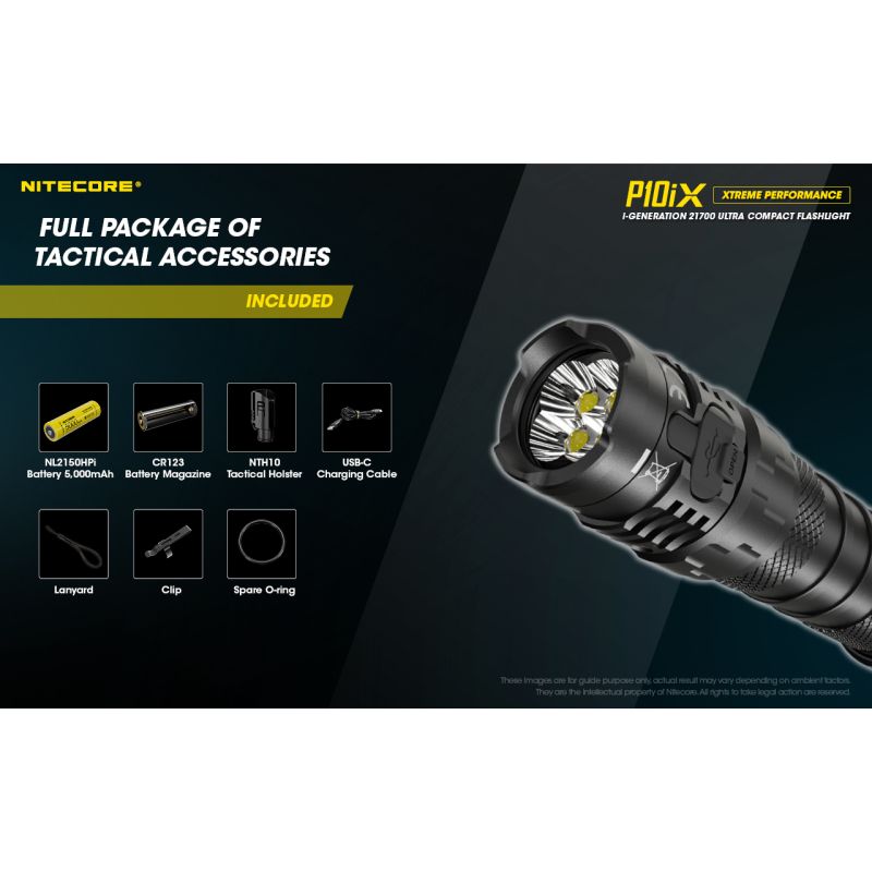 Nitecore P10iX 4 x XP-L2 V6 LED Linterna de 4000 lúmenes