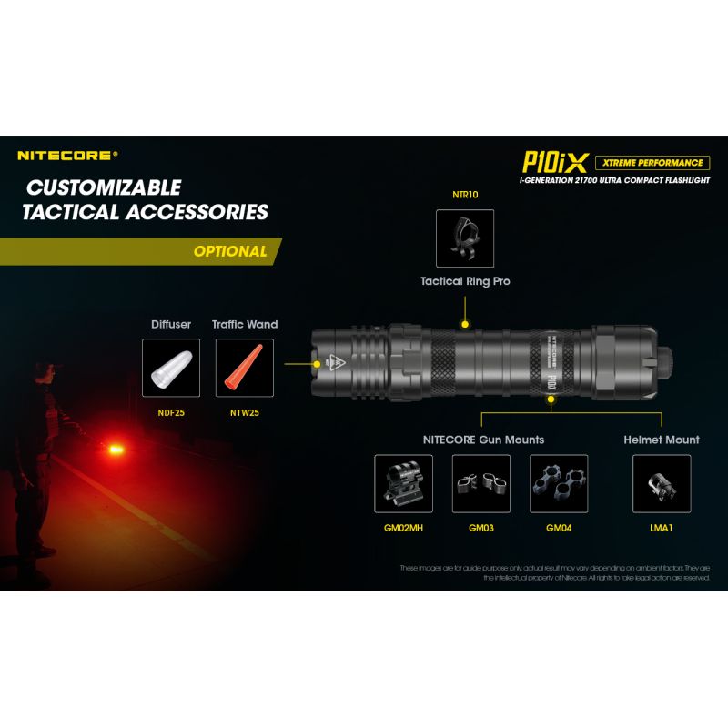 Nitecore P10iX 4 x XP-L2 V6 LED Linterna de 4000 lúmenes