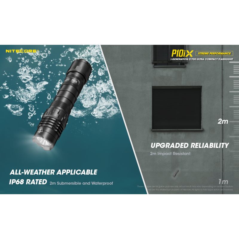 Nitecore P10iX 4 x XP-L2 V6 LED Linterna de 4000 lúmenes