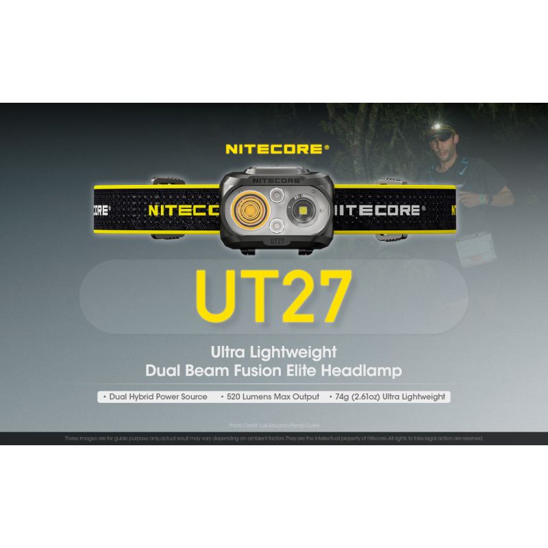Nitecore UT27 2 x XP-G3 S3 LED Faro de 520 lúmenes