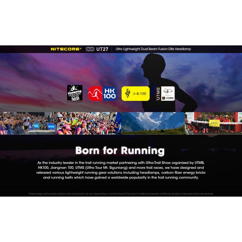 Nitecore UT27 2 x XP-G3 S3 LED Faro de 520 lúmenes