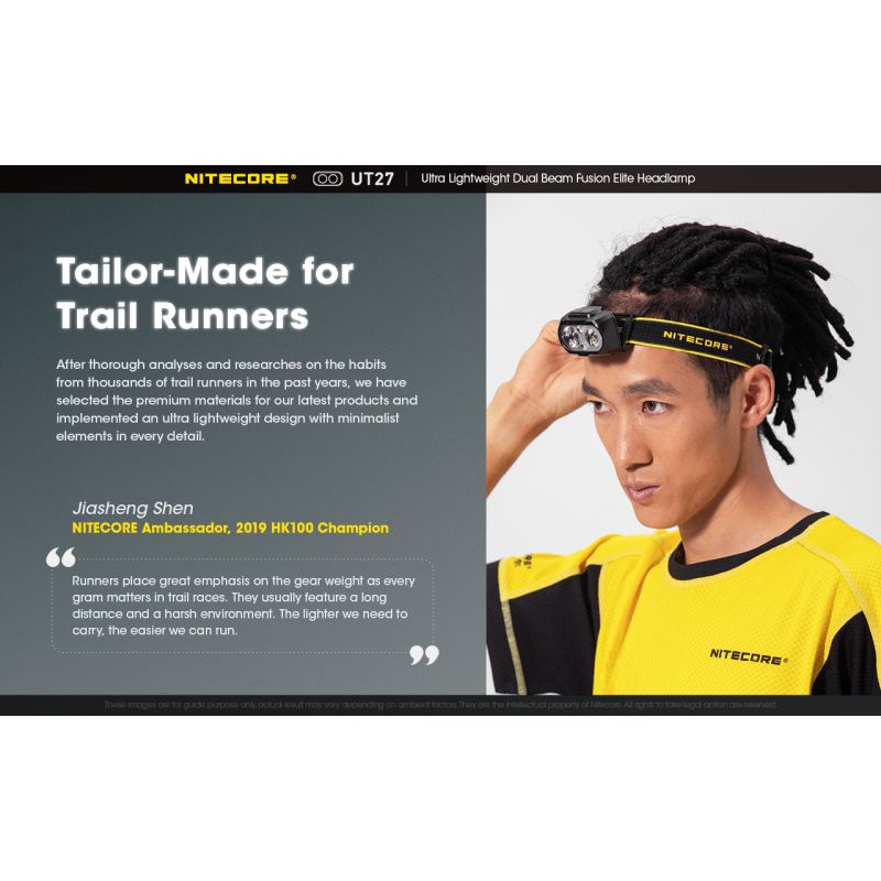 Nitecore UT27 2 x XP-G3 S3 LED Faro de 520 lúmenes