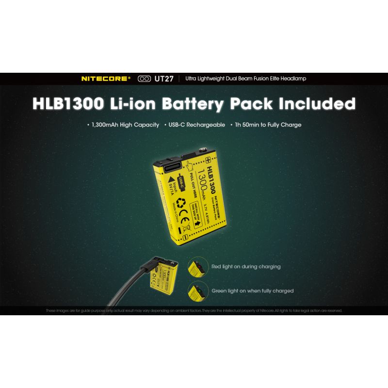 Nitecore UT27 2 x XP-G3 S3 LED Faro de 520 lúmenes