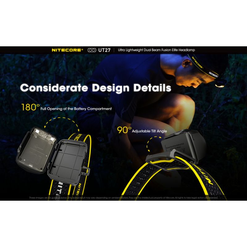 Nitecore UT27 2 x XP-G3 S3 LED Faro de 520 lúmenes