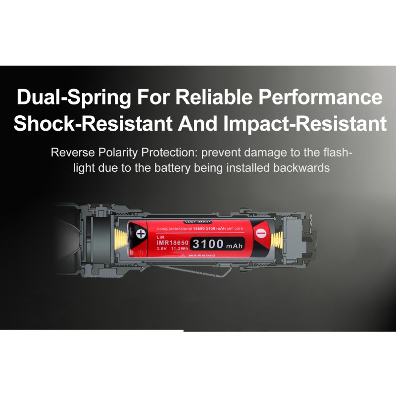 Klarus XT11GT PRO V2.0 Luminus SST-70 3300LM 410M USB-C Linterna recargable rápida