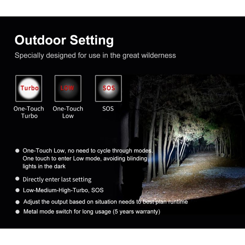 Klarus XT11GT PRO V2.0 Luminus SST-70 3300LM 410M USB-C Linterna recargable rápida