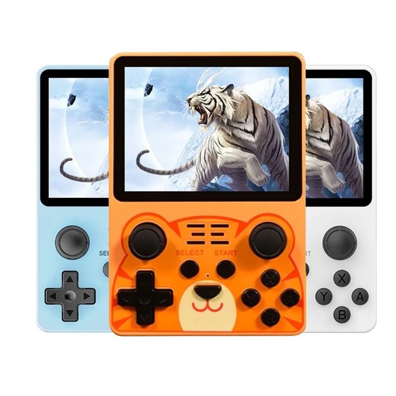 POWKIDDY, nueva consola de juegos portátil RGB20S, sistema Retro de código abierto RK3326, pantalla IPS 4:3 de 3,5 pulgadas, regalos para niños