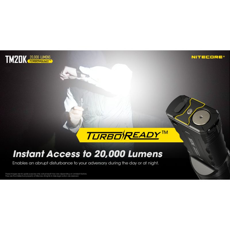 Nitecore TM20K 19 x XP-L2 LED 20000 lúmenes USB-C linterna LED recargable