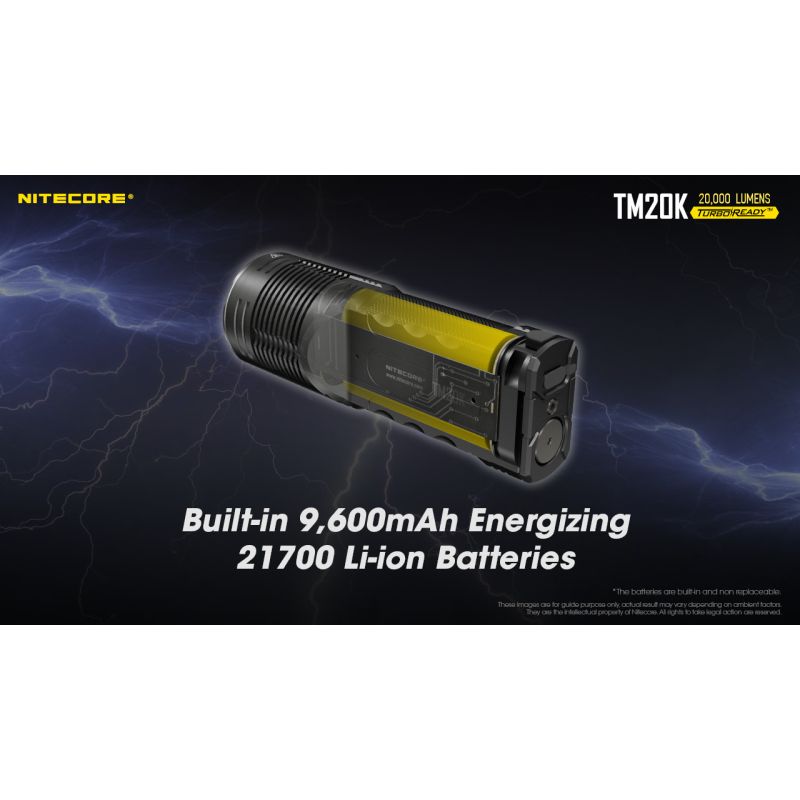 Nitecore TM20K 19 x XP-L2 LED 20000 lúmenes USB-C linterna LED recargable