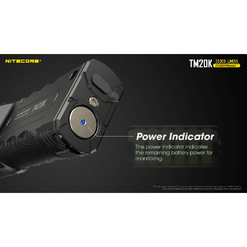 Nitecore TM20K 19 x XP-L2 LED 20000 lúmenes USB-C linterna LED recargable