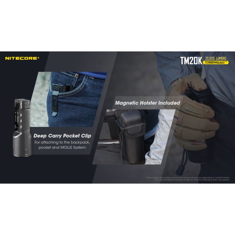 Nitecore TM20K 19 x XP-L2 LED 20000 lúmenes USB-C linterna LED recargable