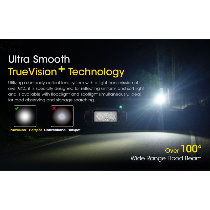 Linterna frontal recargable NITECORE NU43, linterna frontal con luz blanca y roja, linterna con batería de 3400mAh para acampar al aire libre